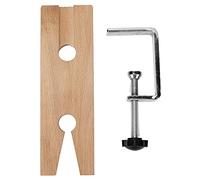 Jewelers Bench Pin Clamp | Skilled Wooden Workbench for Jewelry Making/Polishing/Cutting | No - Drill Installation Tool with Iron Base