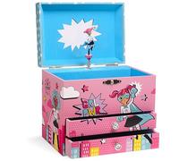 Jewelkeeper - Boîte à Musique avec 2 Tiroirs de Rangement de Bijoux, Girl Power Super-Héros - Mélodie de La Lettre à Elise