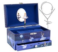 Jewelkeeper - Boîte à Musique Danseuse Classique & Parure assortie pour petites filles - 3 Cadeaux Ballerine pour filles