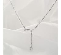 Jewellery Sets,Exquisite 925 Water Drop Tassel Necklace Female Light /