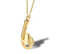 Jewellery Sets,Heart Hook Memorial Urn Necklace Stainless Steel Ashes Keepsake Cremation Jewelry with Funnel/