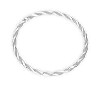 jewellerybox Bracelet Jonc Givré Torsadé en Argent Massif 925/1000