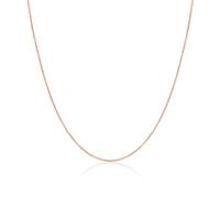 jewellerybox Chaîne Mailles Forçat en Argent Plaqué Or Rose - 46cm