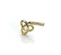 jewellerybox Clou de Nez Coudé en L Nœud Celtique en Or Jaune 9 Carats