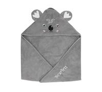 jewelora Serviette de Bain Capuche Bébé personnalisée Cape de Bain avec Nom 78x78 cm Idée Cadeau Naissance Bébé Douce Super Absorbante (F)