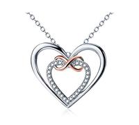Jewelry Accent Heart Infinity Love Gift for Women Choker Pendent Collier