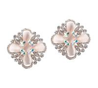 Jewelry Bridal Favor Badge Teen Women Bouquet Rhinestones Artificial Crystal Rhinestone Clip Brooch Pin Alloy ()