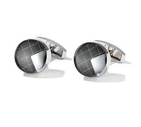 Jewelry Cufflinks Men's Shirt Cufflinks Fashion Pattern Round Silver Cuff Nail Buttons