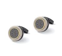 Jewelry Cufflinks Men's Shirt Cufflinks High Grade Double-Layer Gun Black Alloy Metal Cufflinks French Cufflinks