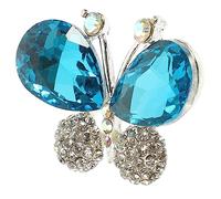 Jewelry Decoration Clip Badge Butterfly Shoe Charms Decors Handbag Rhinestone Patch Applique Decals Clothing Patches for Crafting Beltane Decor Snap Crystal Rosy