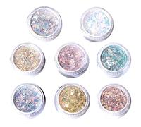 Jewelry Girl Poudre de paillettes faite à la main pour extension d'ongles Accessoires Nail Art Paillettes