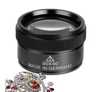 Jewelry Loupe Magnifier, 30X Small Portable Lens, High-Precision Zoom Tool, Foldable Pocket Design for Electronics, Plant Observation, Geology, Reading, Coins, Jewelry, 1.85 x 1.18 inches