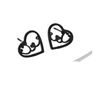 jewelry New 2025 Laser Carved Fashionable Stainless Steel Earrings Heartbeat Earrings, Heart Studies Echometer Studies Anniversary For Gift With For You Jewelry Fashion Accessories