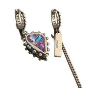 jewelry New 2025 ystal Heart Asymmetric Earrings Geometry Charm Accessories Women's Fine Jewelry Fashion Accessories eative Gift jewelry