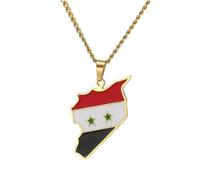 Jewelry Nouveau 2025 Arrivée Mexique France Nicaragua Somalie Ghana Cameroun Rwanda Kurdistan Congo Berber Syrie Qatar Aruba Collier de drapeau de carte Poland avec pour vous ACCESSOIRES CONCUNÉ CARE