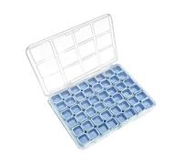 Jewelry Organizer Box, Nail Storage Case, Grid Compartment Holder, Portable Storage Design 48 Slot Box for Craft Travel Office Beads Girls Home Bedroom Closet School Dorm Use Kit
