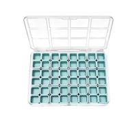 Jewelry Organizer Box, Nail Storage Case, Grid Compartment Holder, Portable Storage Design 48 Slot Box for Craft Travel Office Beads Girls Home Bedroom Closet School Dorm Use Kit