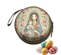 Jewelry Organizer Vintage Portable Metal Holder, Necklace Organizer and Earring Storage Box, Compact Design for Bracelets Necklaces Earrings Rings Watches, Durable and Travel-Friendly, Ideal for Home