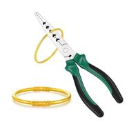 Jewelry Shaping Pliers - Bracelet Seam Forming Tool for Gold Silver | Standard 8 Inch | Small Jewelry Pliers Bracelet Welding Joint | Steel Jaw, for Studio, Craft