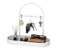 Jewelry Stand Organiseur de rangement avec crochets, entryway table Key Holder and Jewelry Rack | Organisateur pour Necklaces Earrings Bracelets, Vanity Storage for Home Bedroom Dorm, Gift, Women