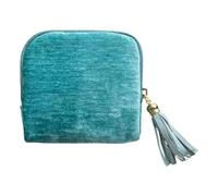 Jewelry Travel Case, Zipper Storage Pouch, Soft Divider Organizer, Compact Accessory Bag, Portable Jewelry Holder for Women Girls Earrings Rings Necklaces Bracelets Hair Clips Contact 4.33x5.12 inch