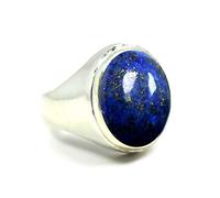 Jewelryonclick Femme Homme Mixte Enfant Argent Sterling-925 Ovale Pierre naturelle-lapis-lazuli