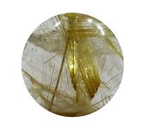 Jewelryonclick Pierres précieuses naturelles en vrac 4 5 6 7 8 9 10 11 12 13 14 15 mm Forme ronde pour la fabrication de bijoux, 11X11 mm, Pierre, Pierre naturelle Quartz Rutile