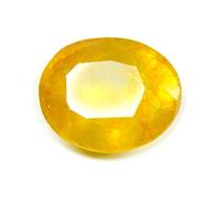 Jewelryonclick Saphir Jaune Pierre naturelle 5 CT Naturel Original Pierre précieuse de courroie
