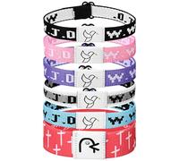 JewelryWe Bracelet WWJD Chrétien NFC: Bracelet Religieux en Tissu Polyester Réglable pour Hommes et Femmes - Inspiration Quotidienne avec Versets Bibliques - Cadeau pour Croyants et Jeunes