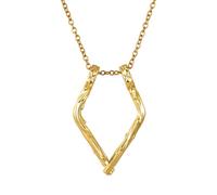 JewelryWe Collier Porte-Bague en Acier Inoxydable : Pendentif Femme Géométrique Triangle Moderne - Bijou Pratique pour Alliance ou Bague de Fiançailles, Cadeau pour Infirmière, Médecin ou Amour