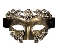 JewelryWe Masque Bal Masqué Homme: Demi-Masque Venitien Vintage, Design Inspiré de la Grèce Antique, pour Halloween, Carnaval, Déguisements,Mascarade,Soirée, Cadeau