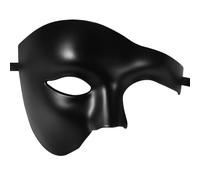 JewelryWe Masque Carnaval Venitien Plastique: Masque Vénitien Homme Demi-masque Fantôme de l’Opéra pour Déguisement Bal de Maquillage Mascarade - Cadeau Homme