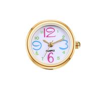 JewelryWe Montre à Bague pour Homme et Femme - Bague Montre Réglable À Quartz avec Grands Chiffres Cadran Ultra (Style A)