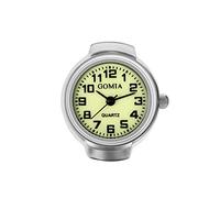 JewelryWe Montre à Bague pour Homme et Femme - Bague Montre Unisexe Anneau Réglable Montre À Quartz (Style H)