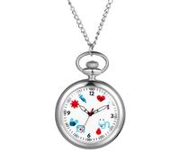 JewelryWe Montre à Gousset Homme: Montre de Poche à Quartz Vintage avec Modèle de Soins Médicaux Chiffres Arabes - Collier Montre Fantaisie Cadeau pour Médecin Infirmière