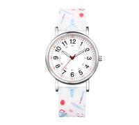 JewelryWe Montre Bracelet en Silicone: Montre Infirmière Homme Femme avec Echelles Compteur d'Impulsions Montre Analogique Quartz Étanche 3ATM - Cadeau pour Infirmières et Médecins