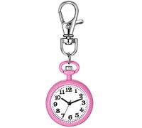 JewelryWe montre d'infirmière Homme Femme - Surface du Pointeur Lumineux en Chiffres Arabes & Porte-clés Sac à Dos Boucle