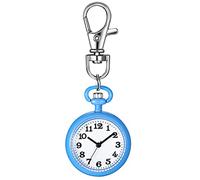 JewelryWe Montre d'Infirmière pour Homme et Femme - Surface du Pointeur Lumineux en Chiffres Arabes & Porte-clés Sac à Dos Boucle