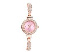 JewelryWe Montre Femme Acier Inoxydable: Bracelet Montre Femme Diamant Analogique Quartz 1Atm Etanche Montre Bracelet Fantaisie Cadran Rond Strass - Cadeau Femme Anniversaire