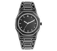 JewelryWe Montre Homme Octogonale Résine: Montre Bracelet Homme Style Comique 2D Analogique Quartz Aiguilles Luminescentes Design Unique Mode Urbain Cadeau Anniversaire, Noël, Saint-Valentin