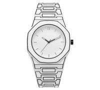 JewelryWe Montre Homme Octogonale Résine: Montre Bracelet Homme Style Comique 2D Analogique Quartz Aiguilles Luminescentes Design Unique Mode Urbain Cadeau Anniversaire, Noël, Saint-Valentin