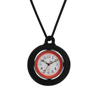 JewelryWe Montre Médecin Infirmière Homme Femme en Silicone Médecine de Protection de l'environnement de Surface de Calcul d'impulsion (Noir)