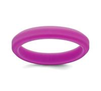 JewelryWeb Bague en silicone violet de 4 mm à bord strié taille 10 anneaux pour homme et femme