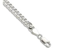 JewelryWeb Bracelet en argent sterling 925 massif poli de 5,5 mm avec chaîne Rambo à maillons mousquetons pour homme et femme, 20 centimeters, Métal Argent Argent sterling, Pas de gemme