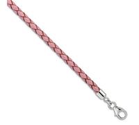 JewelryWeb Bracelet ras du cou en argent sterling 925 avec reflet rose et extension de 5 cm pour femme