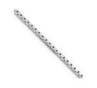 JewelryWeb Chaîne en argent sterling 925 avec miroir de 0,6 mm avec extension de 5 cm et chaîne de 46 cm pour homme et femme