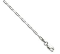 JewelryWeb Chaîne forzantine en argent sterling 925 de 2,15 mm pour homme et femme, 56 centimeters, Métal Argent Argent sterling, Pas de gemme