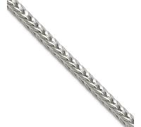 JewelryWeb Chaîne Franco ronde en argent sterling 925 de 3,4 mm pour homme et femme, 61 centimeters, Métal Argent Argent sterling, Pas de gemme