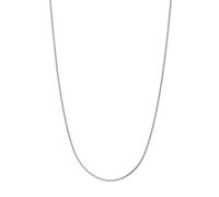 JewelryWeb Chaîne serpent ronde en argent sterling 925 plaqué rhodium de 1 mm avec fermoir mousqueton pour homme et femme, 61 centimeters, Métal argenté, métal rhodié, Pas de gemme