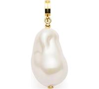 JEWELS by Leonardo 024420 Pendentif Clip & Mix Wilma en acier inoxydable doré, grande perle d'imitation de forme organique, bijou cadeau pour femme, Eine Größe, Acier inoxydable, Pas de gemme